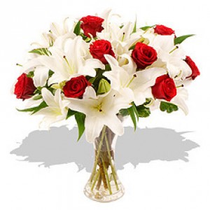 buchet-crini-si-trandafiri